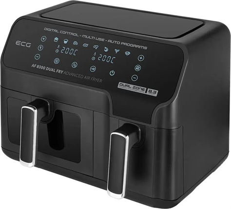 ECG AF 8300 Dual Fry černá