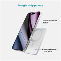 Epico 3000mAh Alu Mag+ PowerBanka EM31 - stříbrná