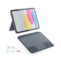 Epico Backlit Keyboard Case iPad Pro 11" (2018+)/iPad Air 10,9" (2020-2022)/iPad Air 11" (M2) - Čeština/Šedá - ROZBALEN