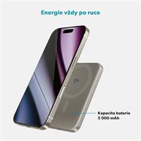 Epico Qi2 5000mAh Alu Mag+ PowerBanka EM51 -titan