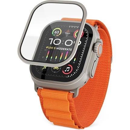 Epico Safírové sklo s titanovým rámem Apple Watch Ultra 2 49mm