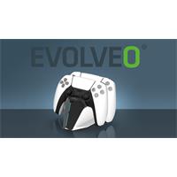 EVOLVEO DockCharge, nabíjecí základna a stojánek pro dva ovladače PS5