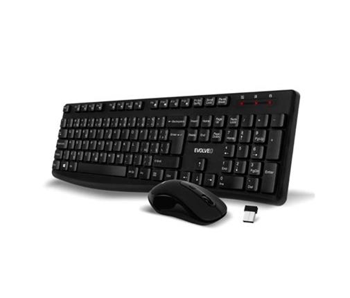 EVOLVEO K1050, bezhlučný set bezdr. klávesnice a