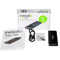 EVOLVEO Tiny M1, 10Gb/s, M.2 externí rámeček, USB A 3.1