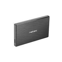 Externí box pro HDD 2,5" USB 3.0 Natec Rhino Go, černý, hliníkové tělo