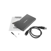 Externí box pro HDD 2,5" USB 3.0 Natec Rhino Go, černý, hliníkové tělo