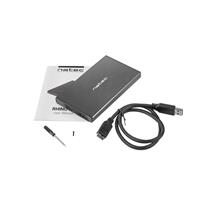 Externí box pro HDD 2,5" USB 3.0 Natec Rhino Go, černý, hliníkové tělo