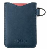 FIXED Cards Kožené pouzdro na karty modrá