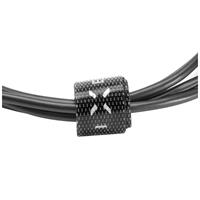 FIXED datový a nabíjecí kabel Lightning, 2 metry, MFI, 2,4A, černý