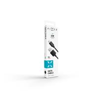 FIXED datový a nabíjecí kabel USB-C, USB 2.0, 2 metry, 3A, černý