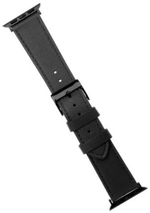 FIXED Leather Strap kožený řemínek pro Apple Watch 38/40/41 mm černý