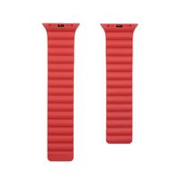 FIXED Magnetic Strap silikonový řemínek s magnetickým zapínáním Apple Watch 38 mm/40 mm červený