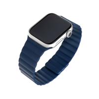 FIXED Magnetic Strap silikonový řemínek s magnetickým zapínáním Apple Watch 38 mm/40 mm modrý