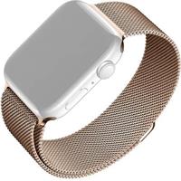 FIXED Mesh Strap síťový nerezový řemínek Apple Watch 38/40/41mm růžově zlatý