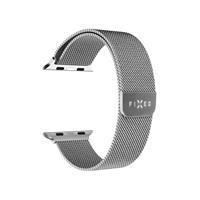 FIXED Mesh Strap síťový nerezový řemínek Apple Watch 42/44/45mm stříbrný