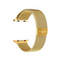 FIXED Mesh Strap síťový nerezový řemínek Apple Watch 42/44/45mm zlatý