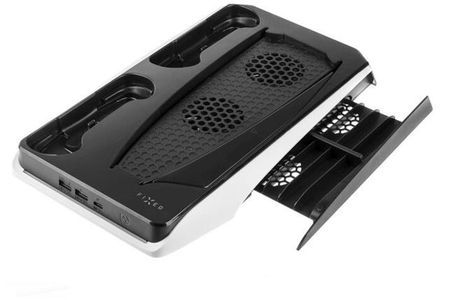 FIXED nabíjecí stanice s chlazením pro PlayStation 5 černá