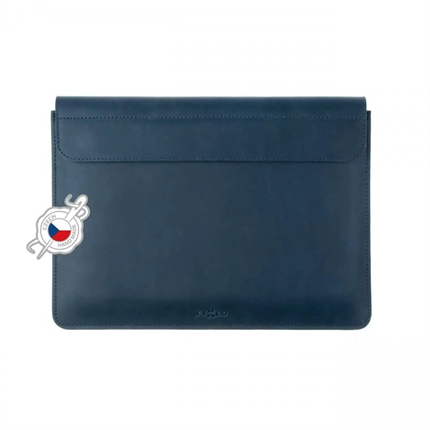FIXED Oxford Kožené pouzdro pro Apple MacBook Pro 14" modrá