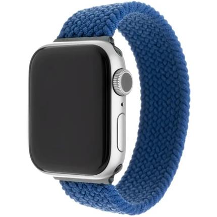 FIXED provlékací nylonový řemínek Apple Watch 38/40/41mm L modrý