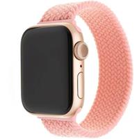 FIXED provlékací nylonový řemínek Apple Watch 38/40/41mm XL růžový