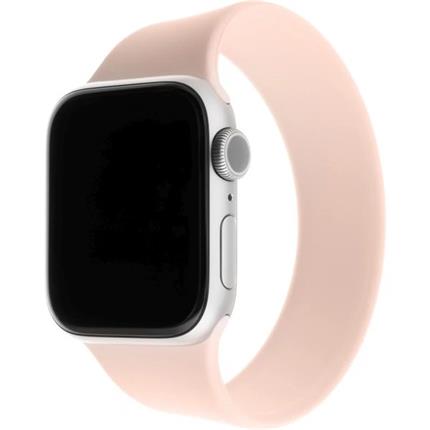 FIXED provlékací silikonový řemínek Apple Watch 38/40/41mm XL růžový
