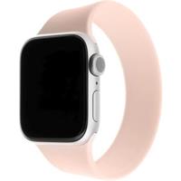FIXED provlékací silikonový řemínek Apple Watch 42/44/45mm L růžový