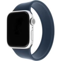 FIXED provlékací silikonový řemínek Apple Watch 42/44/45mm S modrý
