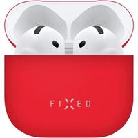 FIXED Silky silikonové pouzdro pro Apple AirPods 4 červené