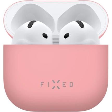 FIXED Silky silikonové pouzdro pro Apple AirPods 4 růžové