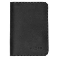 FIXED Wallet XL Kožená peněženka z pravé hovězí kůže černá