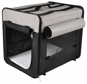 Flamingo Smart Top Plus Přepravka pro psy černo-šedá 94x56x71cm