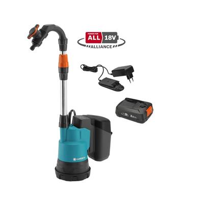 Gardena 14602-20 Čerpadlo do sudu 2000/2 18V P4A - sada