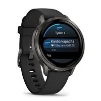 Garmin Venu® 4 - 41 mm Slate a Černý silikonový řemínek