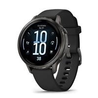 Garmin Venu® 4 - 41 mm Slate a Černý silikonový řemínek