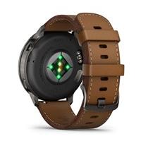 Garmin Venu 4 (45 mm) Slate / Černý silikonový řemínek a Hnědý kožený řemínek, EU (upravit kartu)
