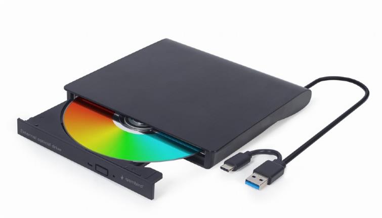 GEMBIRD externí USB DVD mechanika, černá