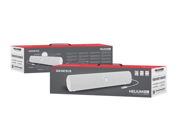 Genesis herní soundbar HELIUM 312BT/Stereo/10W/Bíl