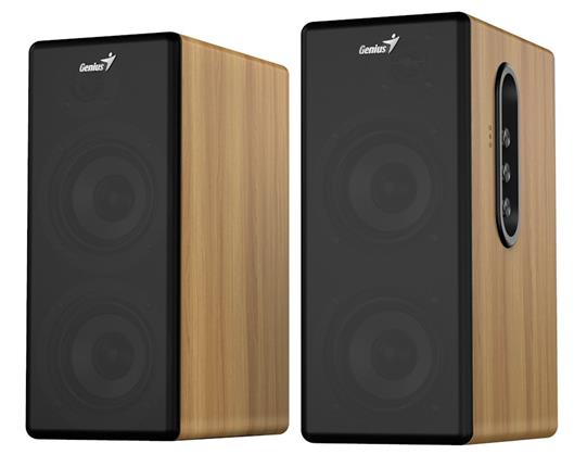 GENIUS repro SP-HF1220BT/ 2.0/ 45W/ Bluetooth/ dřevěné/ barva dřevo borovice