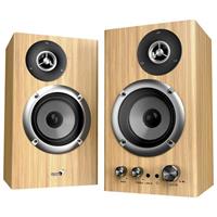 GENIUS repro SP-HF1812 Pine Wood/ 2.0/ 50W/ Bluetooth 5.3/ dřevěné/ barva světlé dřevo