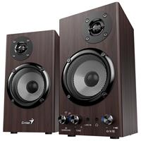 GENIUS repro SP-HF520BT Dark Brown/ 2.0/ Bluetooth 5.3/ 20W/ Dřevěné/ tmavě hnědé
