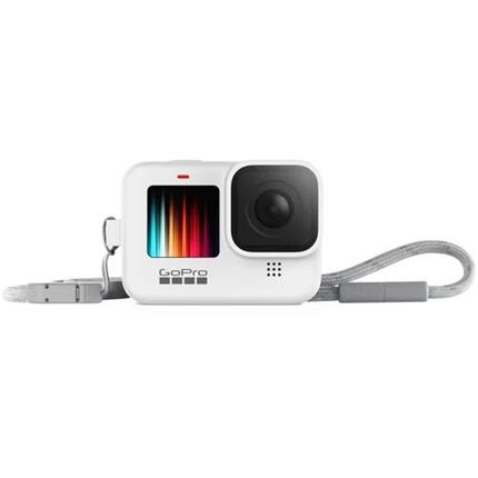 GoPro silikonové pouzdro + šnůrka HERO9/HERO10/HERO11 bílé