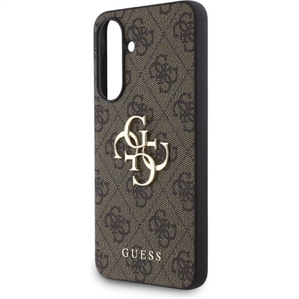 Guess PU 4G Metal Logo kryt Samsung Galaxy A56 hnědý