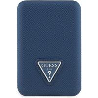 Guess PU Grained Triangle Logo MagSafe powerbanka 5000mAh modrá