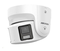 HIKVISION DS-2CD2387G2P-LSU/SL(4MM)(C), 8MPix IP Turret ColorVu AcuSense panoramatická kamera; LED 30m, WDR 130dB, Audi