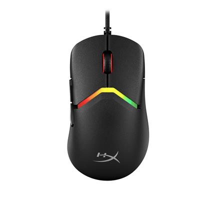 HP HyperX Pulsefire Saga/Herní/Optická/Pro praváky/26 000 DPI/Drátové USB-A/Černá