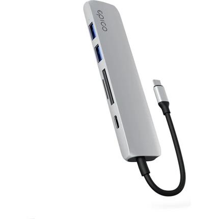 iWant 6v1 hliníkový hub 8K s USB-C stříbrný