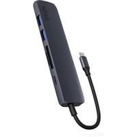 iWant 6v1 hliníkový hub 8K s USB-C temně inkoustový
