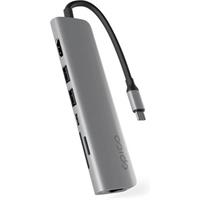 iWant 7v1 multimediální hub 8K s USB-C vesmírně šedý