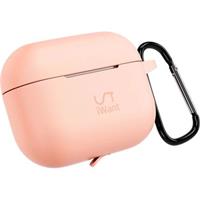 iWant Airpods Pro 3 silikonové pouzdro s karabinou růžové