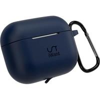 iWant Airpods Pro 3 silikonové pouzdro s karabinou tmavě modré